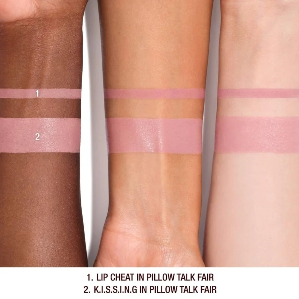 Charlotte Tilbury Pillow Talk Lip Kit: Lip Cheat & K.I.S.S.I.N.G, Fair, TS, NIB